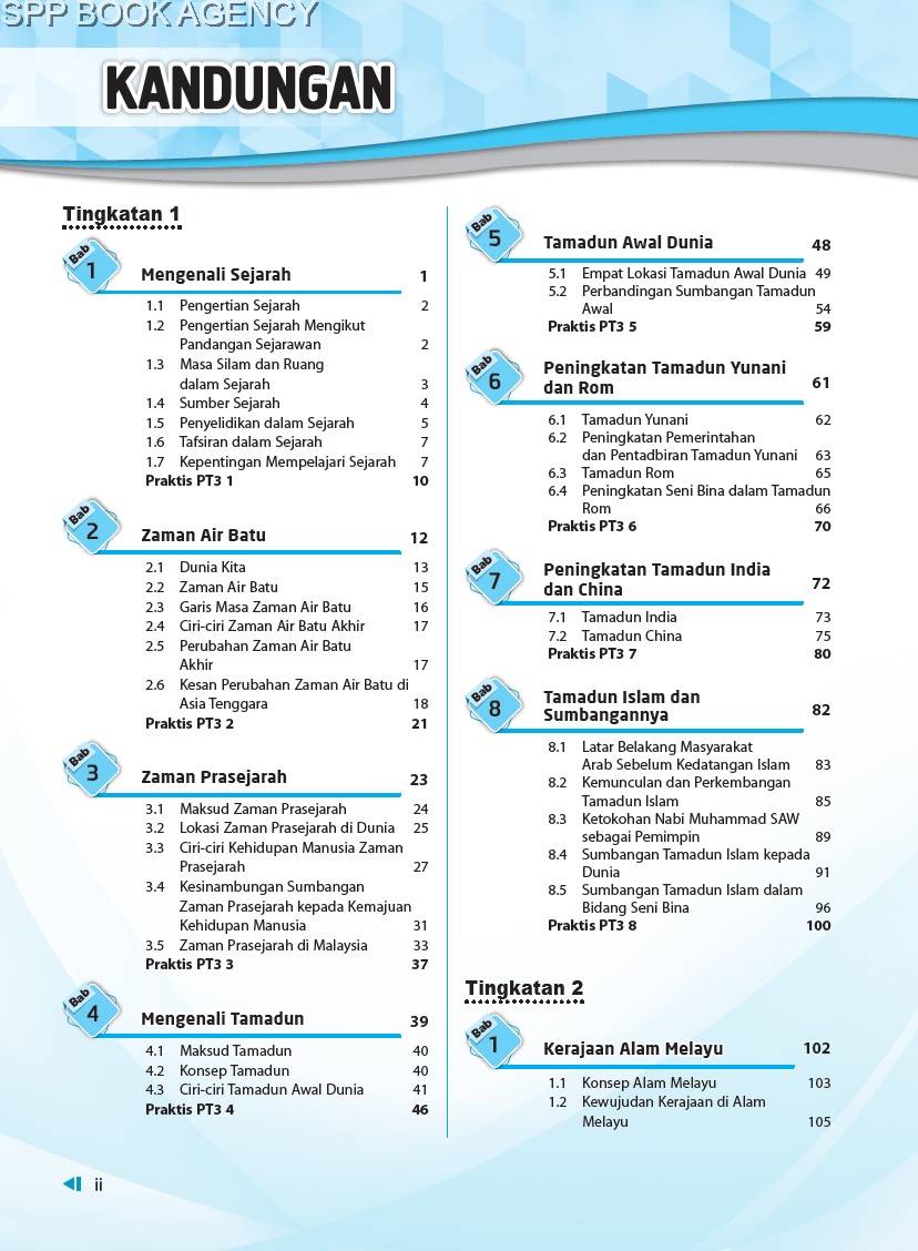 PELANGI) FOCUS PT3 TINGKATAN 1, 2 & 3 SEJARAH