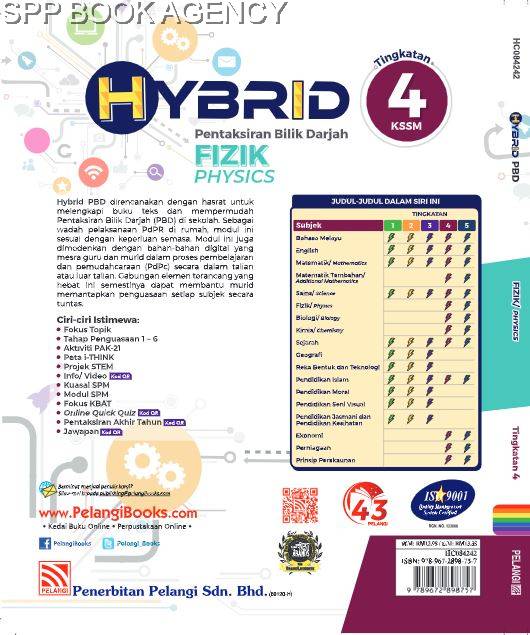 (PELANGI) HYBRID PBD KSSM 2022 FIZIK TINGKATAN 4