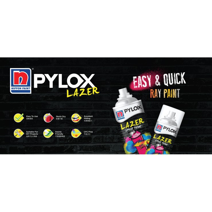 PYLOX LAZER SPRAY PAINT 400CC NIPPON